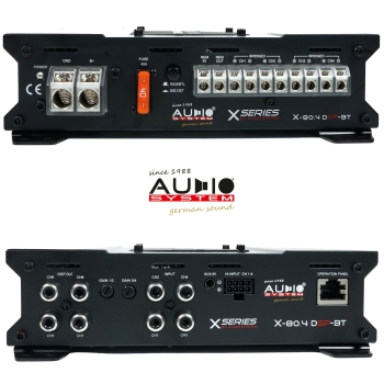 Audio System X-80.4 DSP-BT 4-Kanal-Verstärker mit 8-Kanal digitalen Soundprozessor und Bluetooth